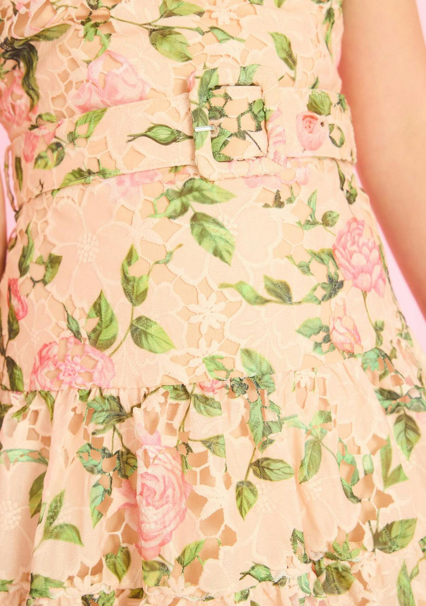 Leonora Embroidered Mini Dress