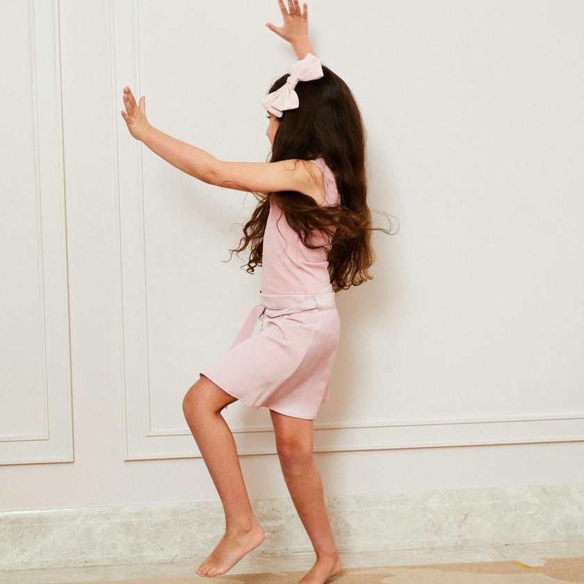 Klara Wrap Skirt Satin Ballet Pink