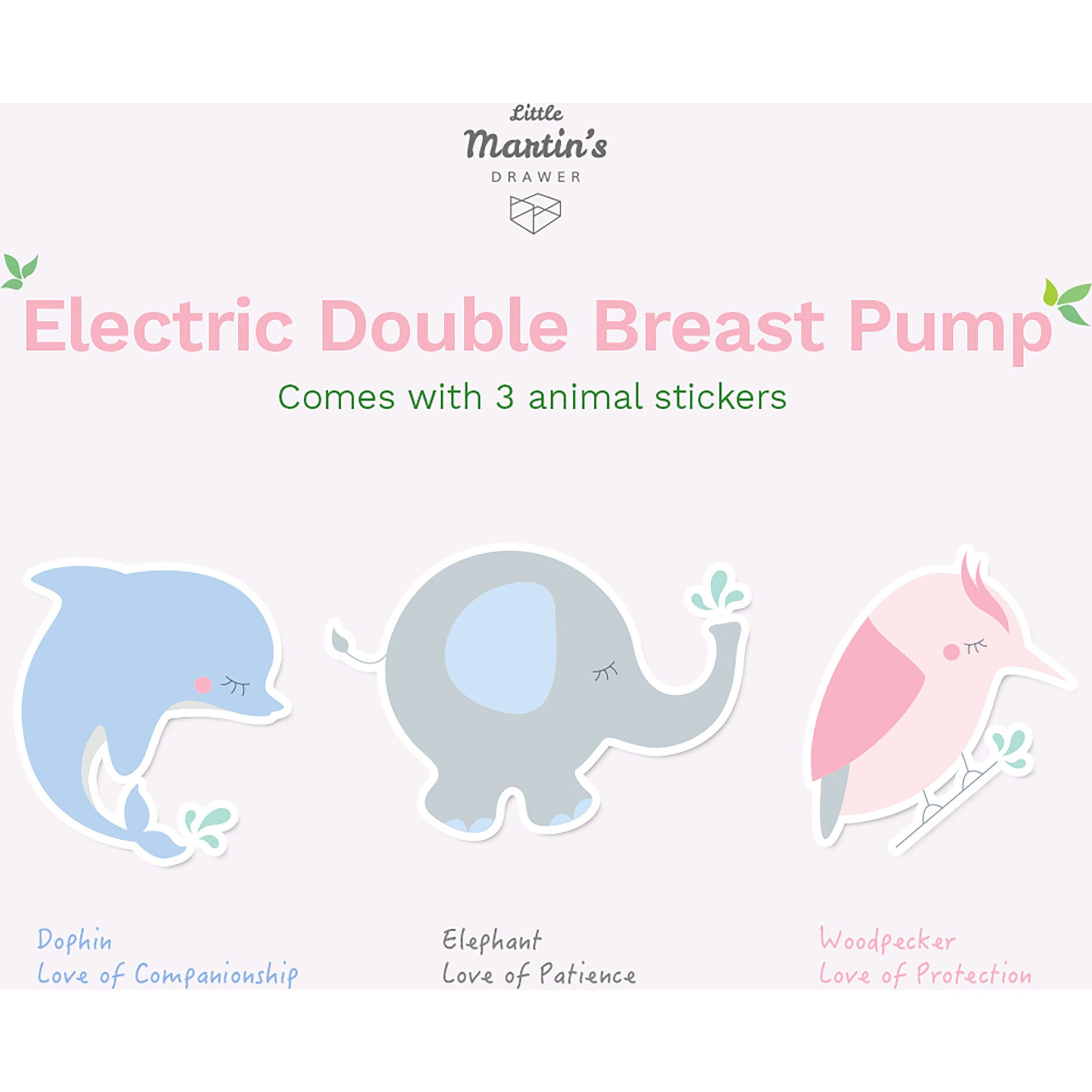 Electric Double Breast Pump: Pink