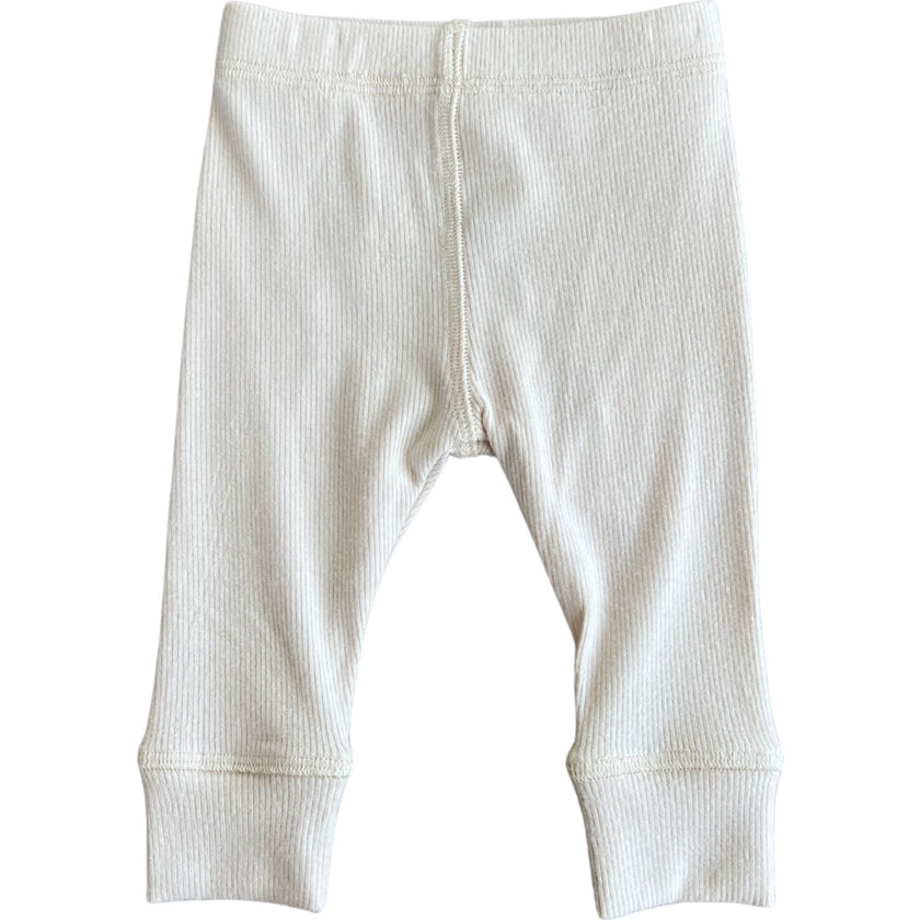 Ribbed Leggings Cream, Cream