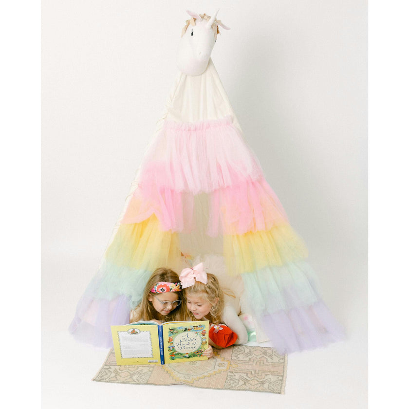 Ruffled Tulle Play Tent