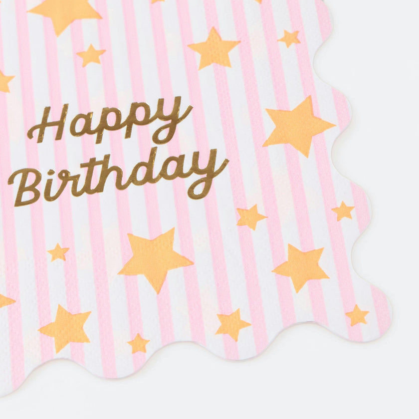Bright Star Happy Birthday Large Napkins