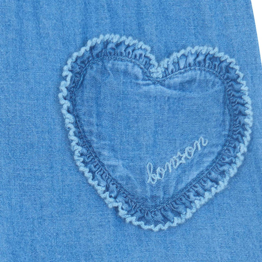 BONTON Duck Heart Pocket Pants - Chambray