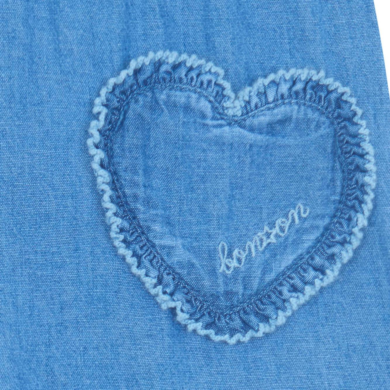 BONTON Duck Heart Pocket Pants - Chambray