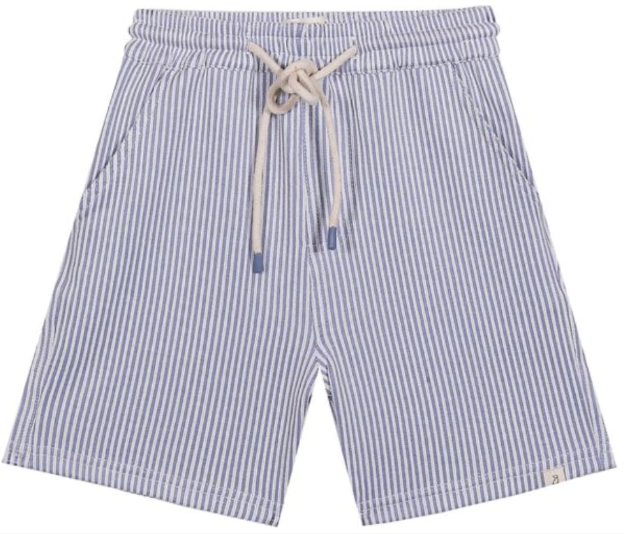 SPLISH ROYAL BLUE SEERSUCKER JERSEY KNIT SHORTS