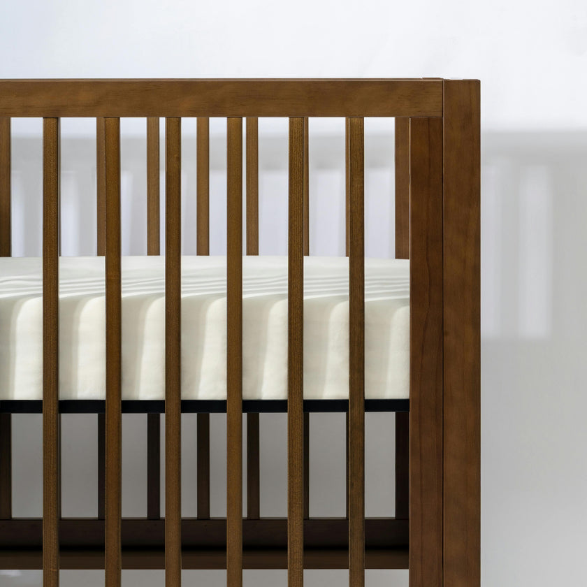 All-Stages Midi Crib Sheet in GOTS Certified Organic Brushed Cotton in Ivory