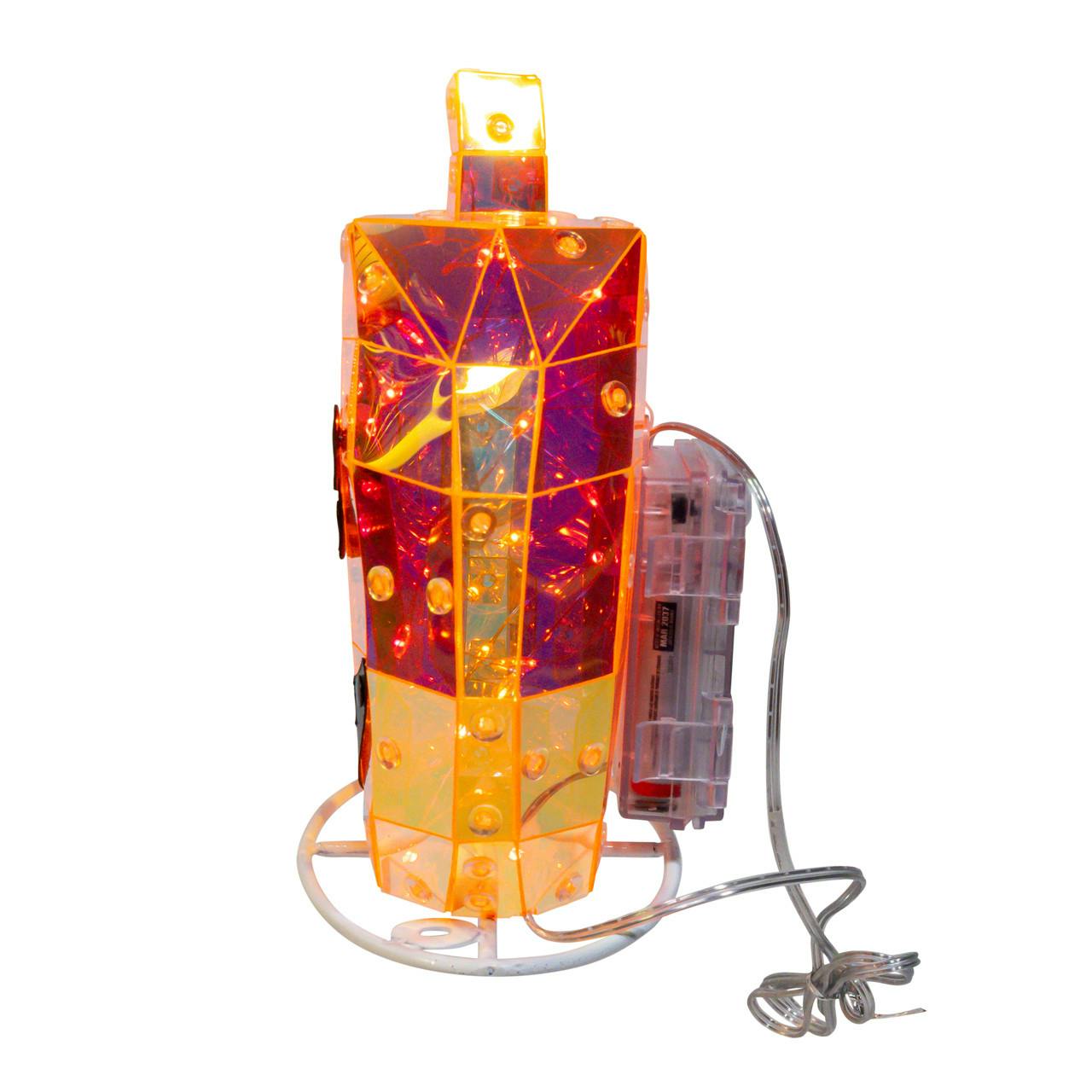 Kurt Adler 6.6-Inch Battery Operated Magical Iridescence Holographic Jack-O-Lantern