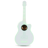 Rock Star Karaoke-Guitar Speaker & Microphone Combo - White