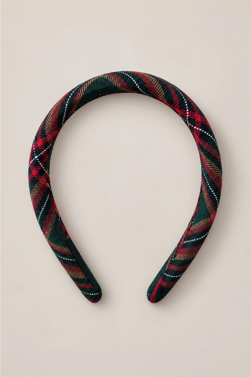Hair Bows in Evergreen Plaid