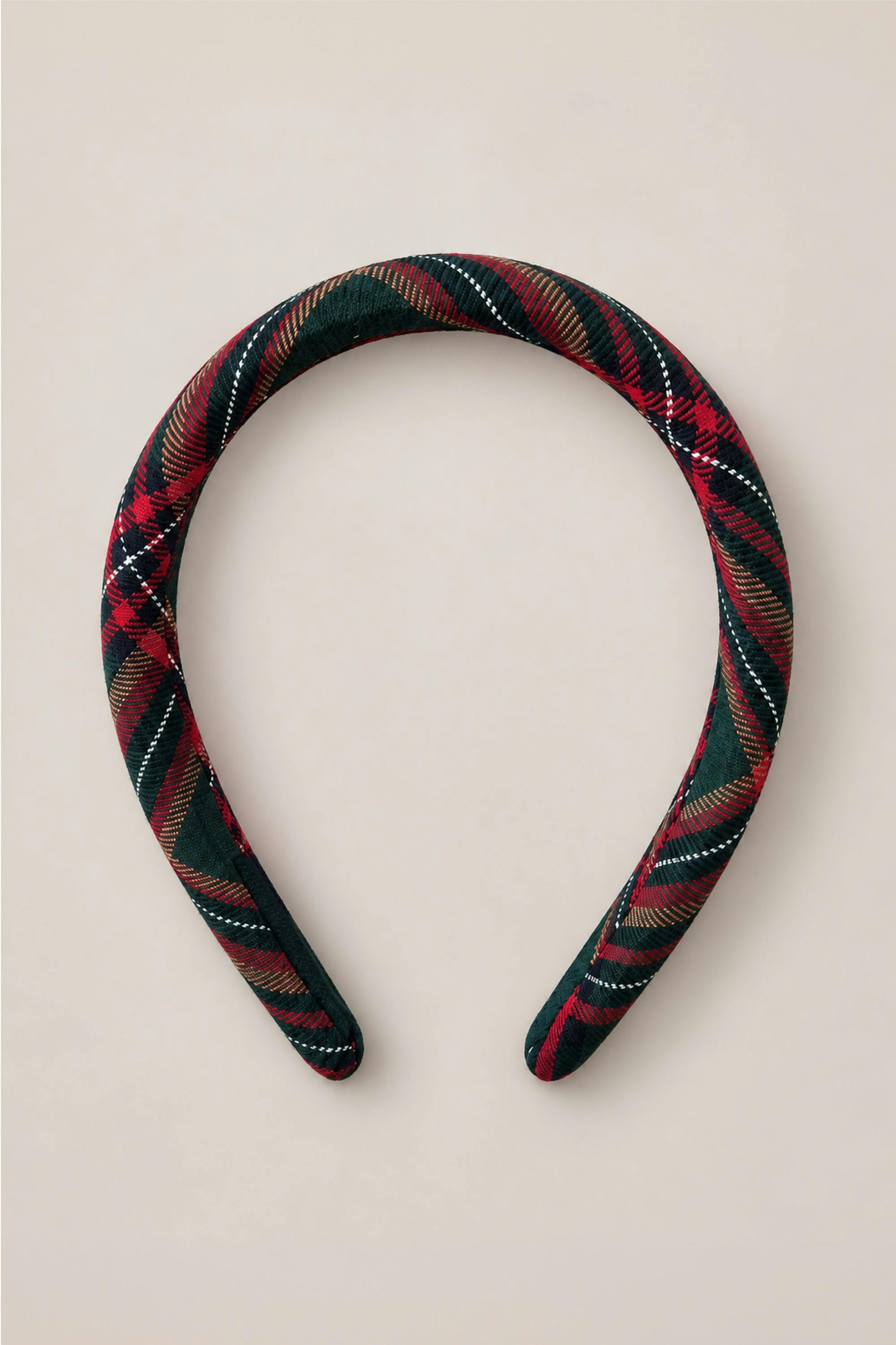 Hair Bows in Evergreen Plaid