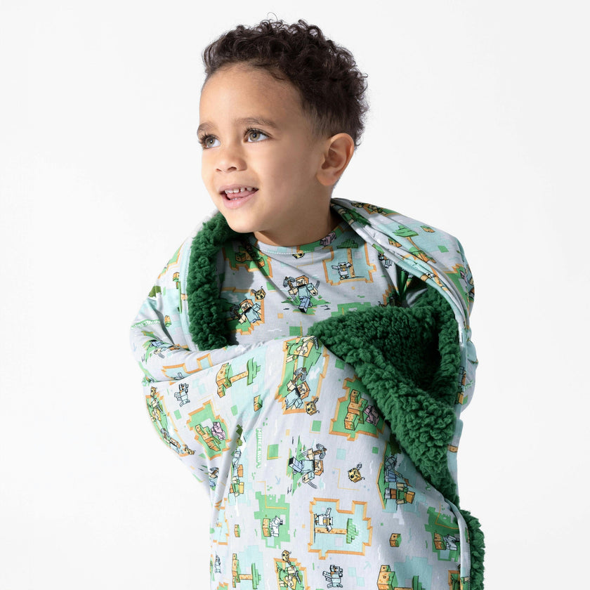 Minecraft: Overworld Dreams Bamboo Sherpa Blanket