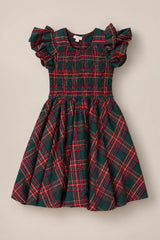 Mini Hattie Dress in Evergreen Plaid