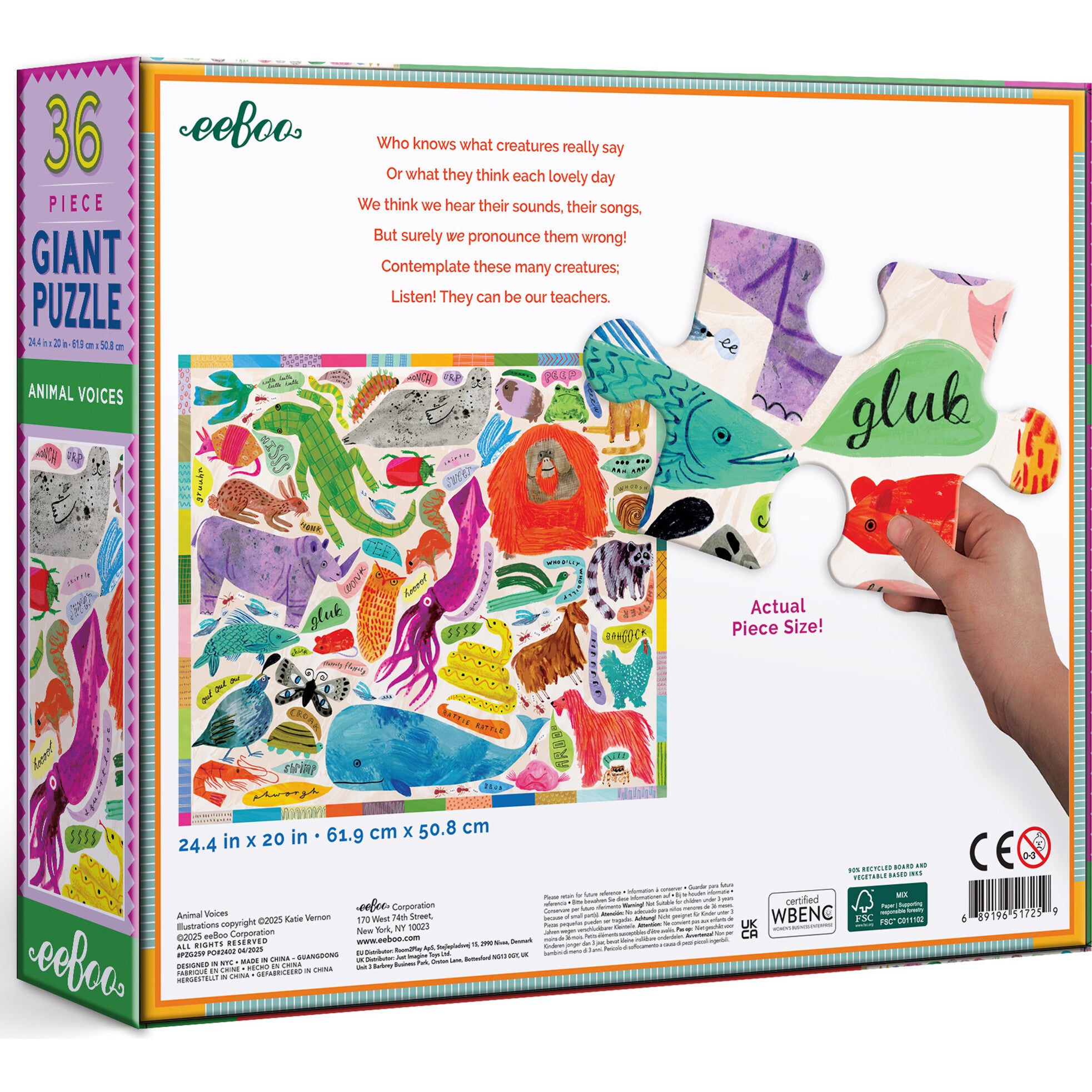 Giant Puzzle: Animal Voices