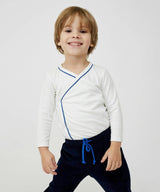 Crossbody One-piece, Navy Piping