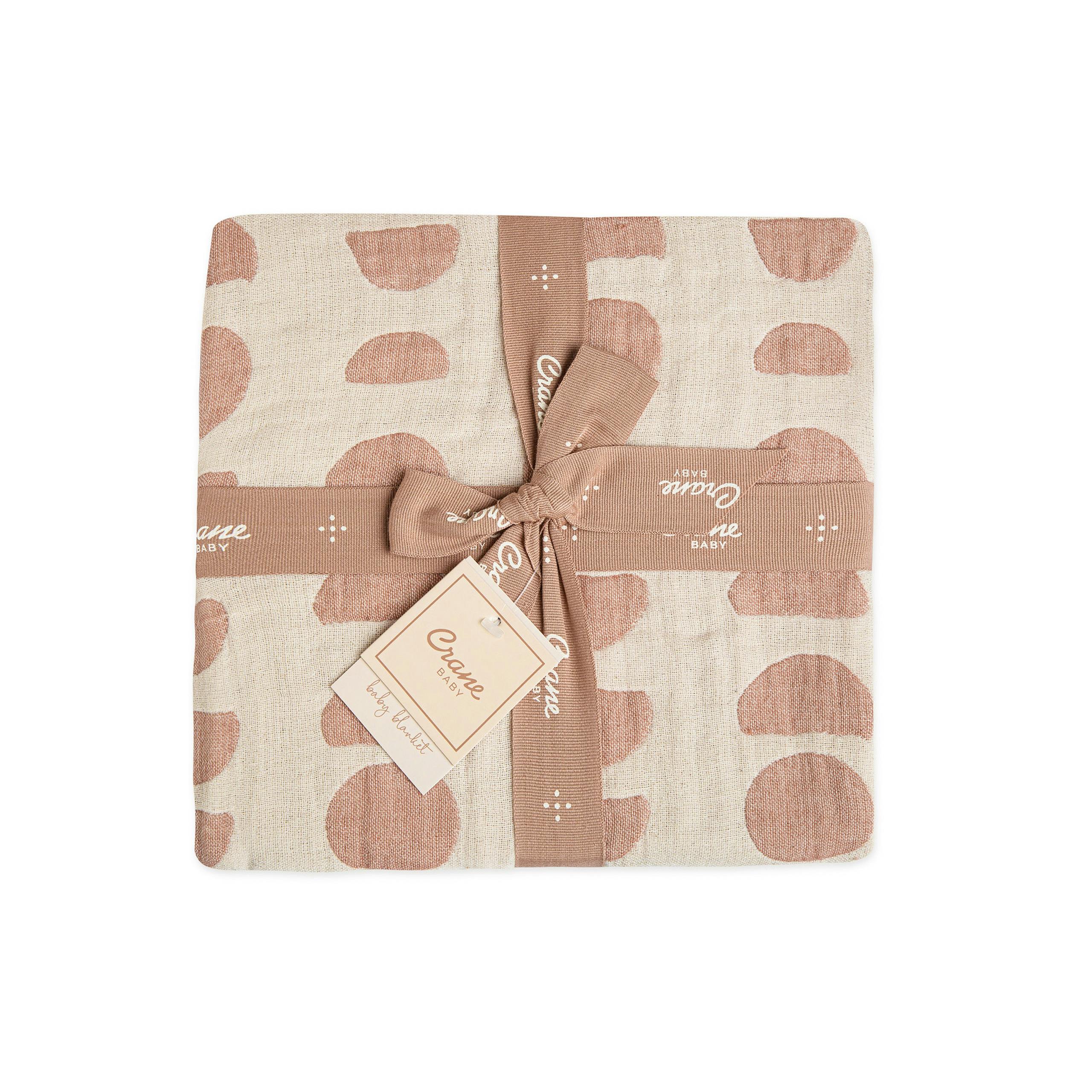Cotton Jacquard Baby Blanket (Copper Moon Phase)