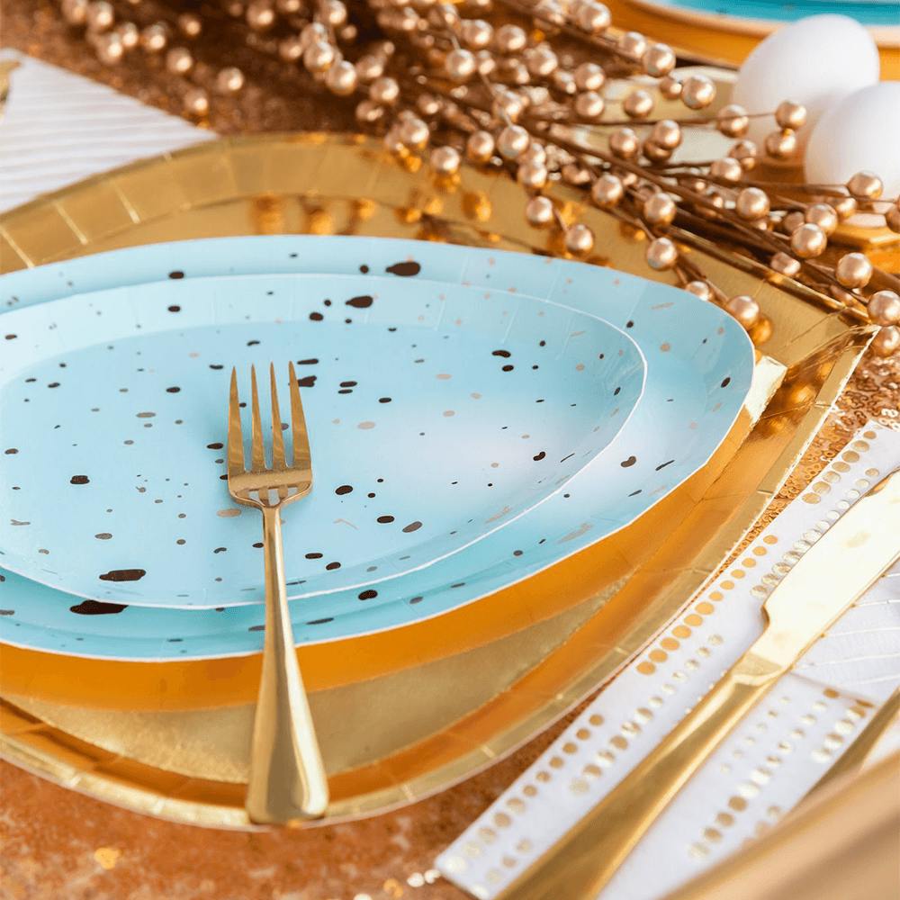 Speckled Robin Egg Dinner Plates