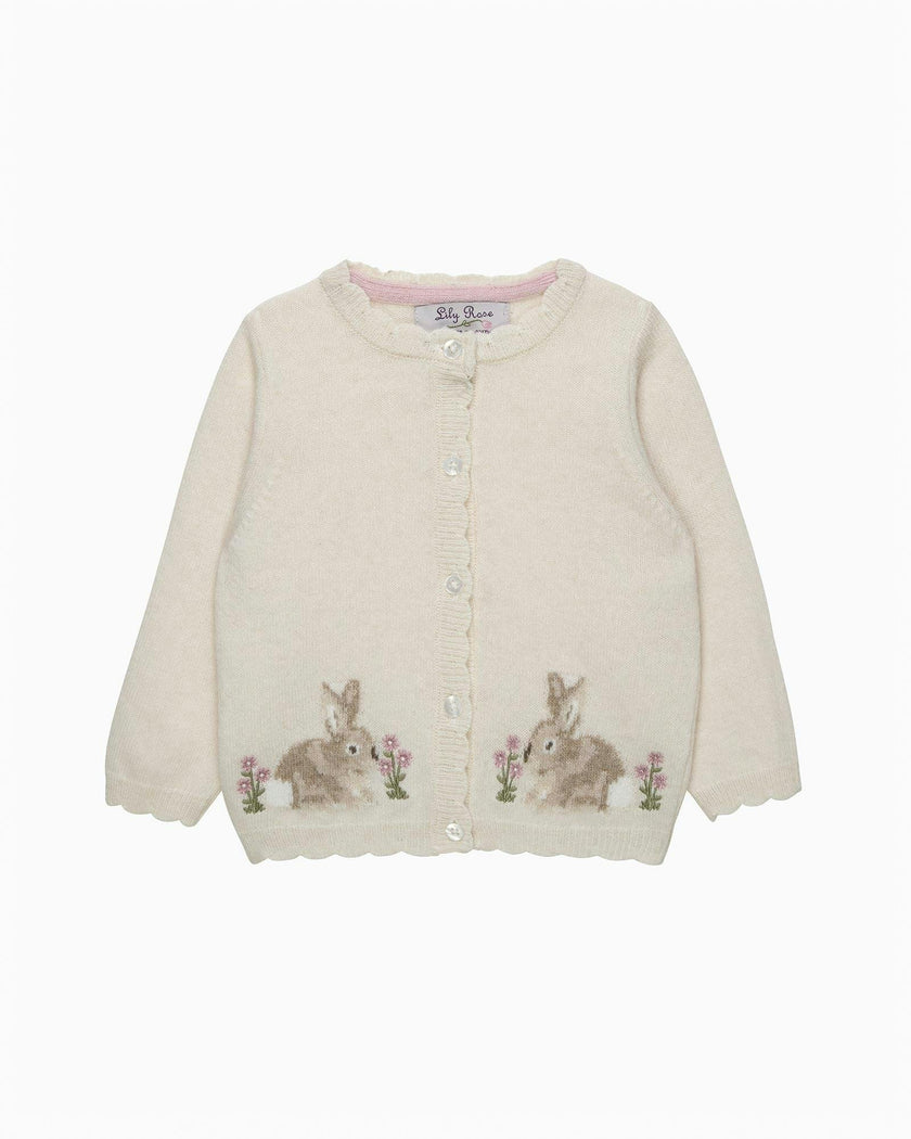 Baby Bunny Cardigan in Winter White