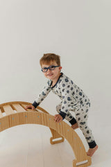 Boys Long Sleeve Lounge Set in Hockey