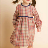 Toddler Long Sleeves Dress with Lace Trim