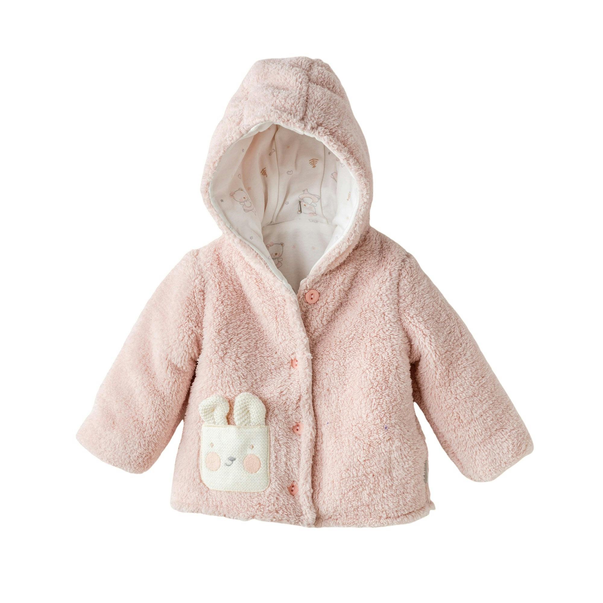 Pink Knit Bunny Welsoft Coat