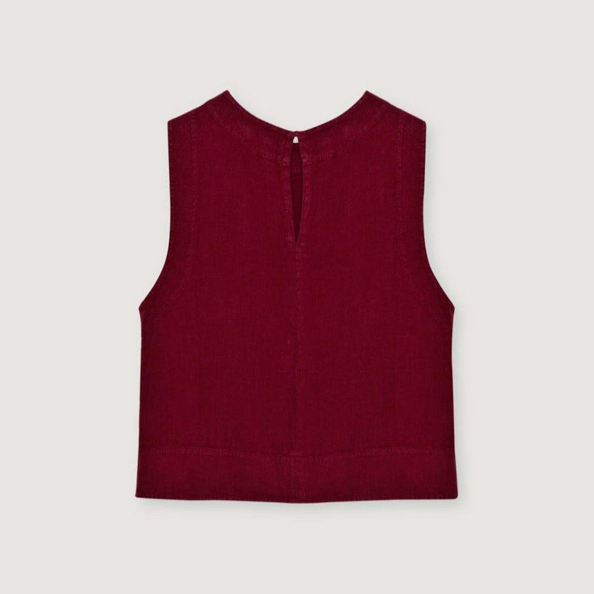 Melissa Woman Top Crimson Wine