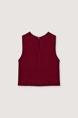 Melissa Woman Top Crimson Wine