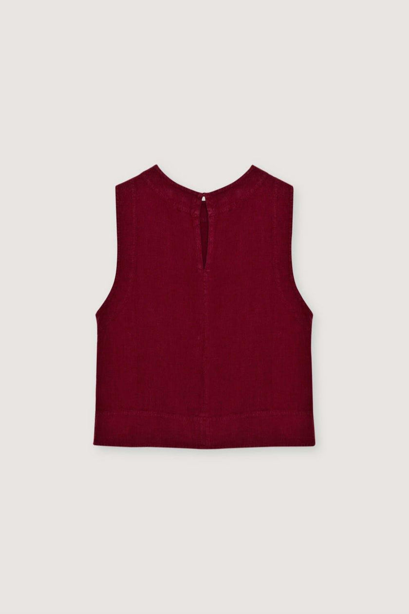 Melissa Woman Top Crimson Wine