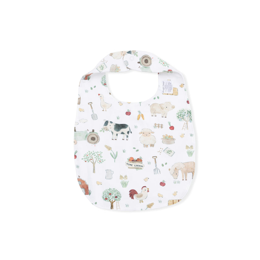 Cute Farm Animals Uni - 2 Way Zipper Footie, Swaddle  & Bandana Bib Set