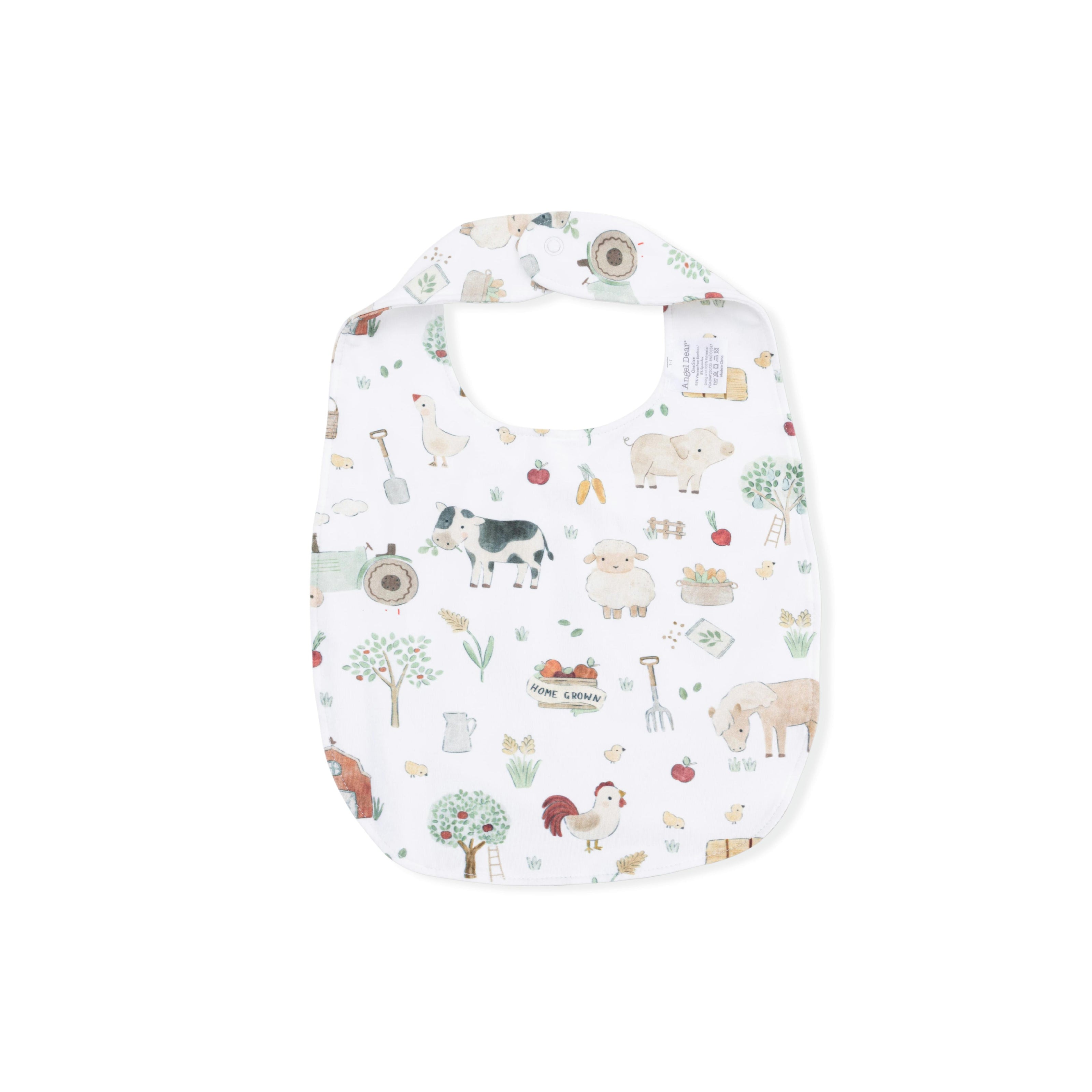 Cute Farm Animals Uni - 2 Way Zipper Footie, Swaddle  & Bandana Bib Set