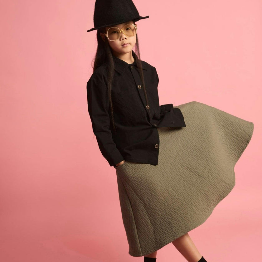 Dune Circle Skirt Dark Green