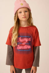 Organic Skater Tee in Rhythm Red