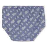 Blue Patterned Dress and Bloomers Set