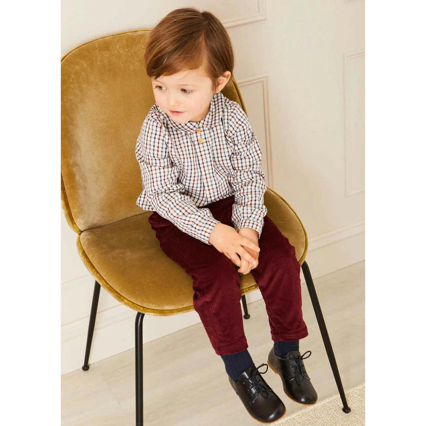 Corduroy Trousers in Burgundy (18mths-5yrs)