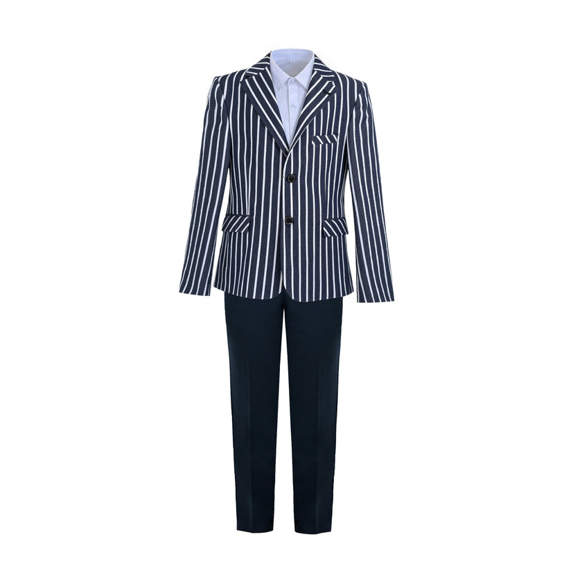 Navy Arthur Striped Tailored Suit