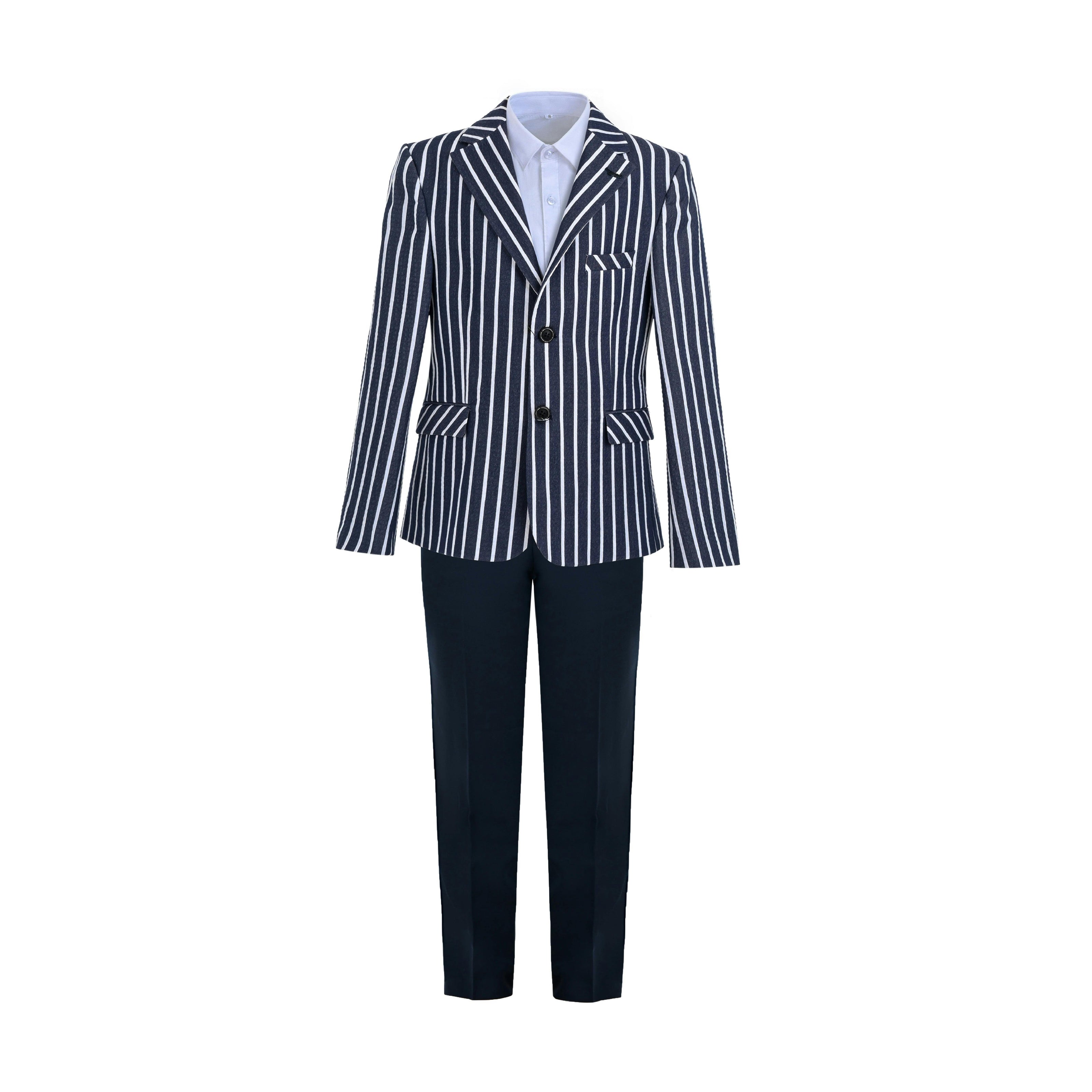 Navy Arthur Striped Tailored Suit