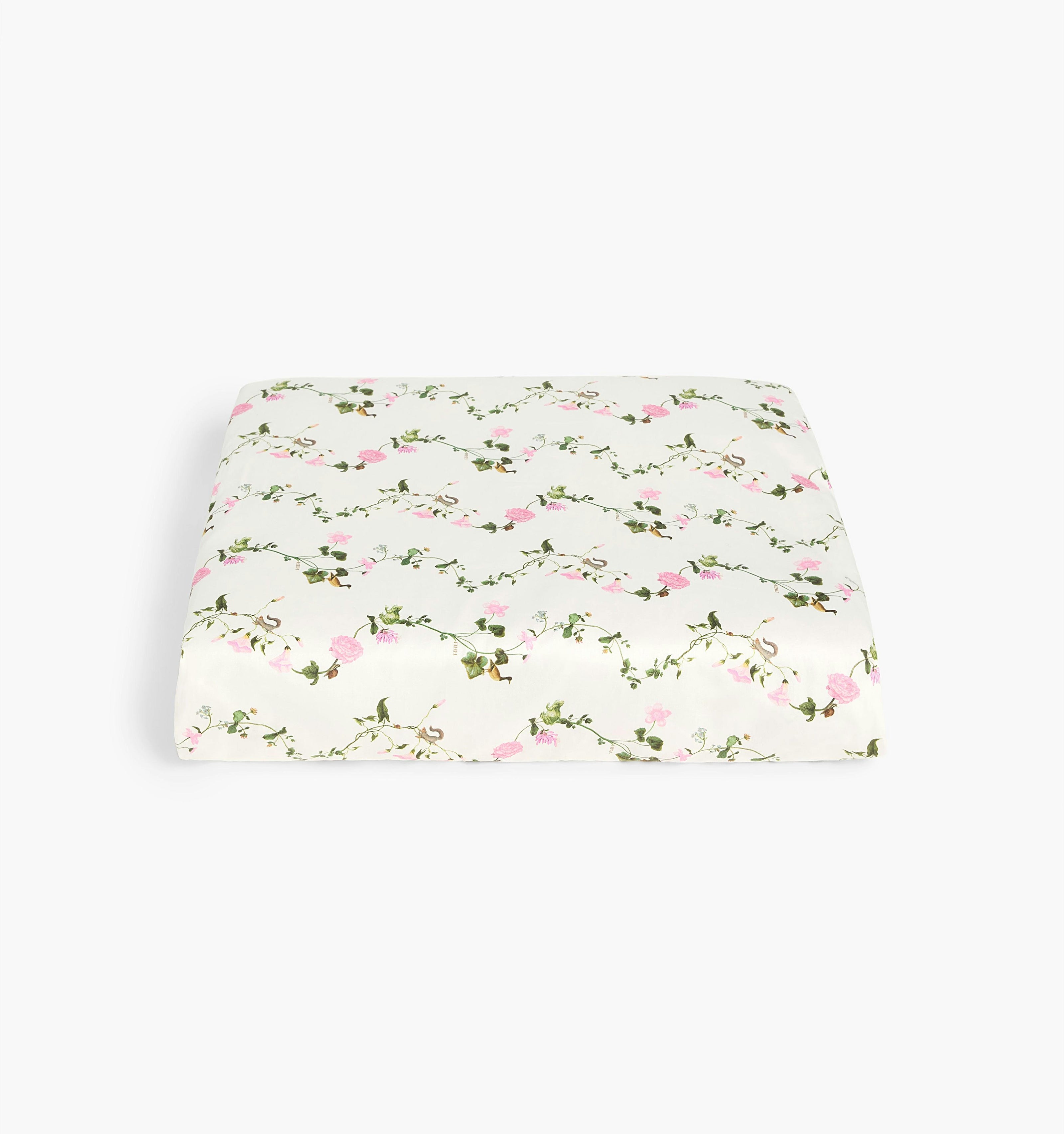 The Fitted Sheet - Pink Pond Floral