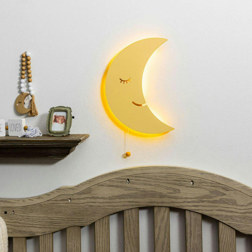 LumiDreams Wall Light - Kid's Decor Nightlight Moon