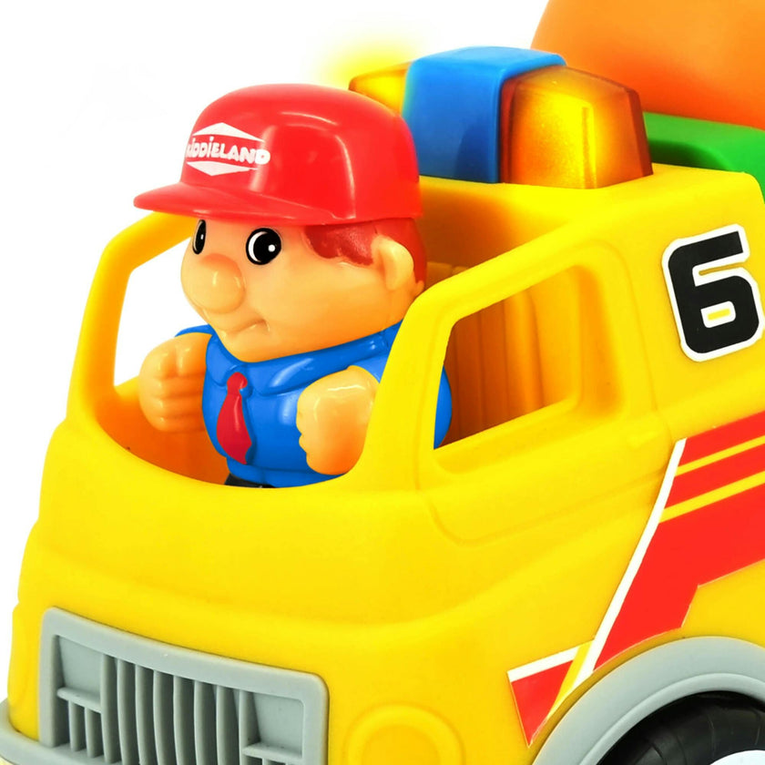Light & Sound: Cement Mixer - Motorized Construction Toy Vehicle