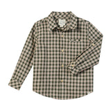 ATWOOD woven shirt sage/rust stitch plaid