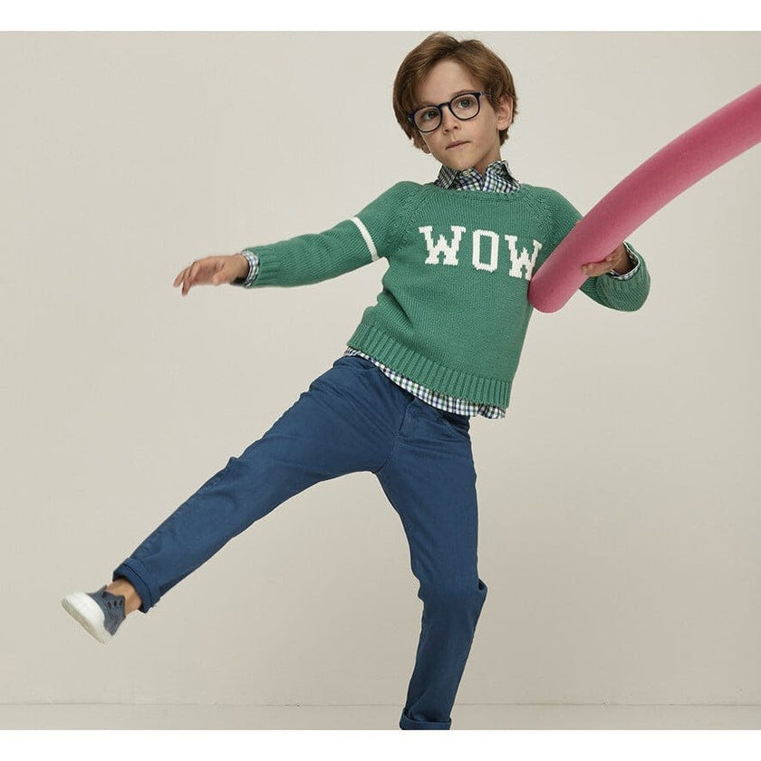 "Wow" Retro Vibes Sweater