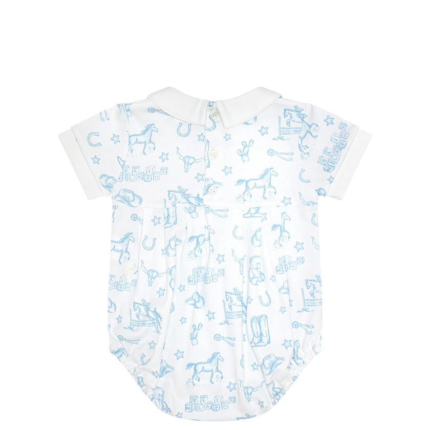 Blue Lone Star Toile Bubble