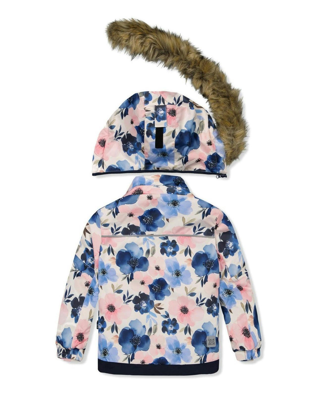 Two Piece Play Snowsuit Watercolor Flower Print