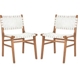 Taika Woven Leather Accent Chair
