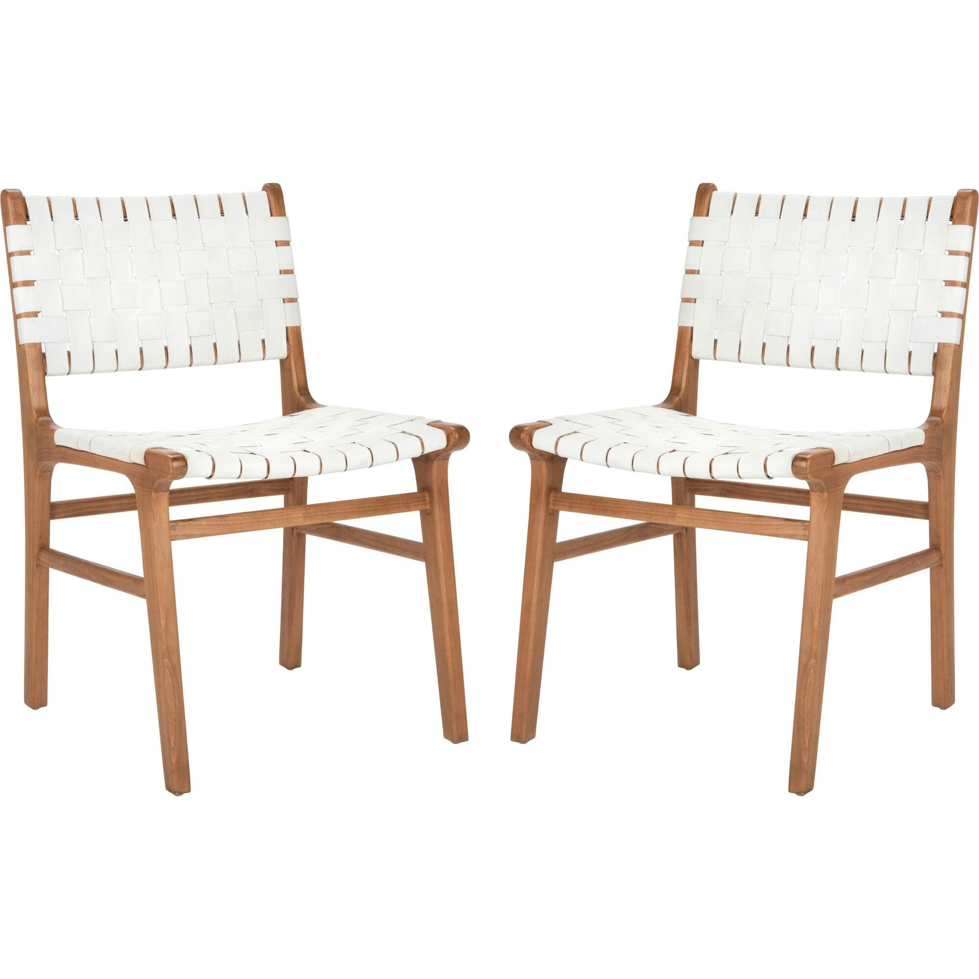 Taika Woven Leather Accent Chair