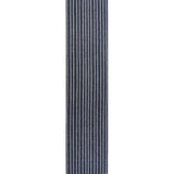 Rand Distressed Ticking Stripe Machine-Washable Area Rug, Navy