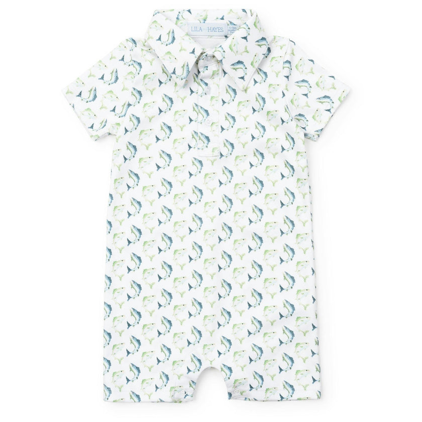 Tripp Boys' Polo Shortall - Jumping Trout