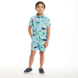 Kids 2-Piece Fun Print Matching Buttondown Set