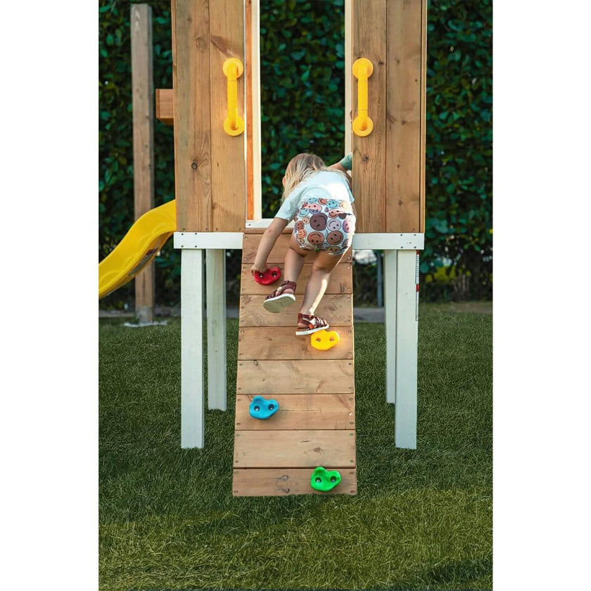 Forest - Modern Backyard Outdoor Swing Set 2 Swings And Trapeze Bar