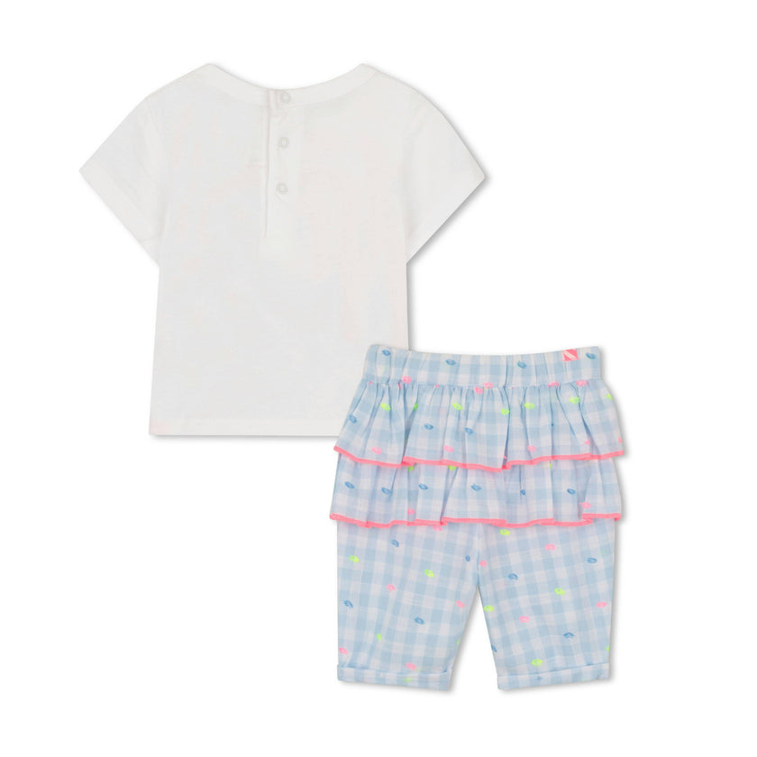 Light Blue Outfit with Strawberries