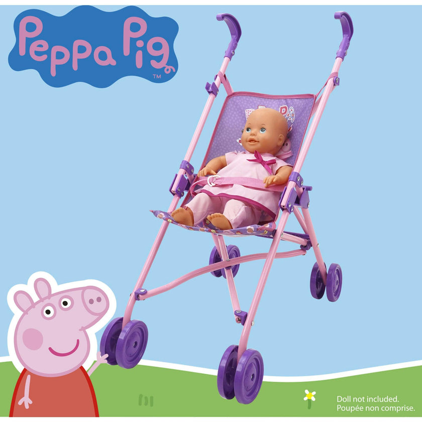Peppa Pig: Doll Umbrella Stroller - Purple